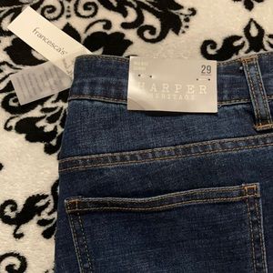 Dark wash Harper Heritage mid rise skinny jeans